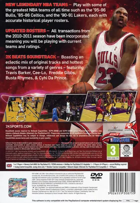 NBA 2K12 box cover back